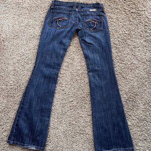 Vintage Frankie B Bootcut Jeans – Size 4, Classic Back Pocket Embroidery